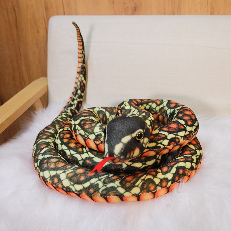 Pet Shop Toys Custom Simulation Yellow Snake Stuffed Animal Plush Toy