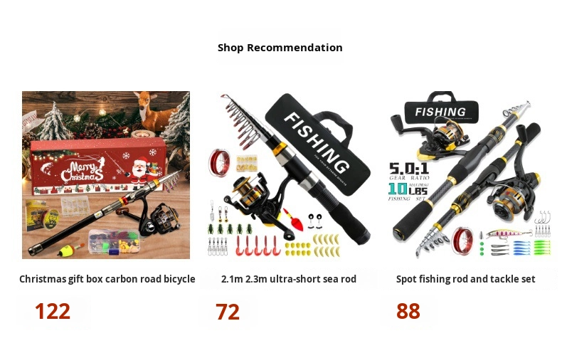 Outdoor Fishing Gear Set Lure Rod and Bait Combination for Carp Bottom Fishing Technique for Lake Position Made of Plastic