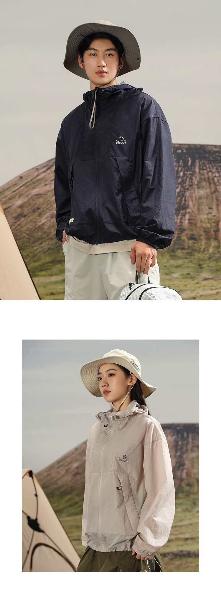PELLIOT Outdoor Sun protection Breathable UV protection UPF50+ Sports Summer Sunproof Fishing Shirts Coats