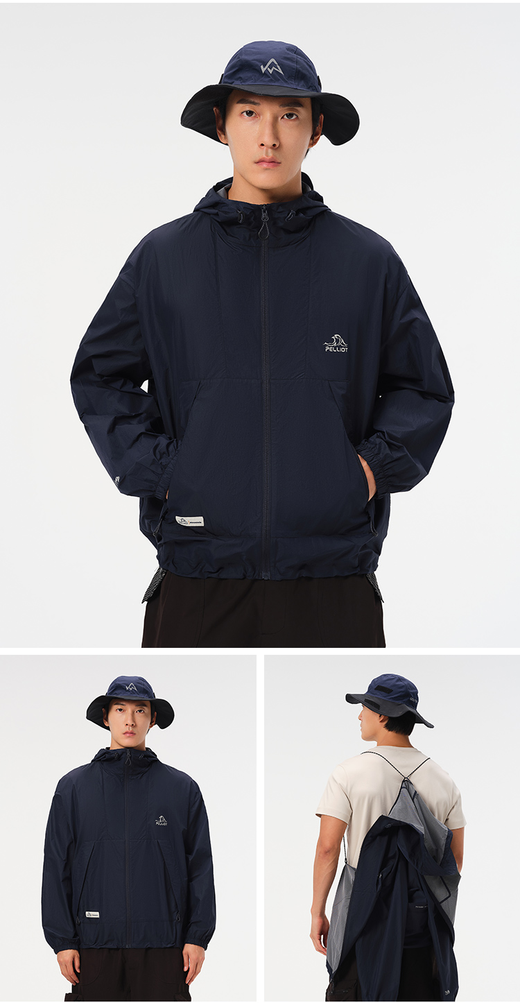 PELLIOT Outdoor Sun protection Breathable UV protection UPF50+ Sports Summer Sunproof Fishing Shirts Coats