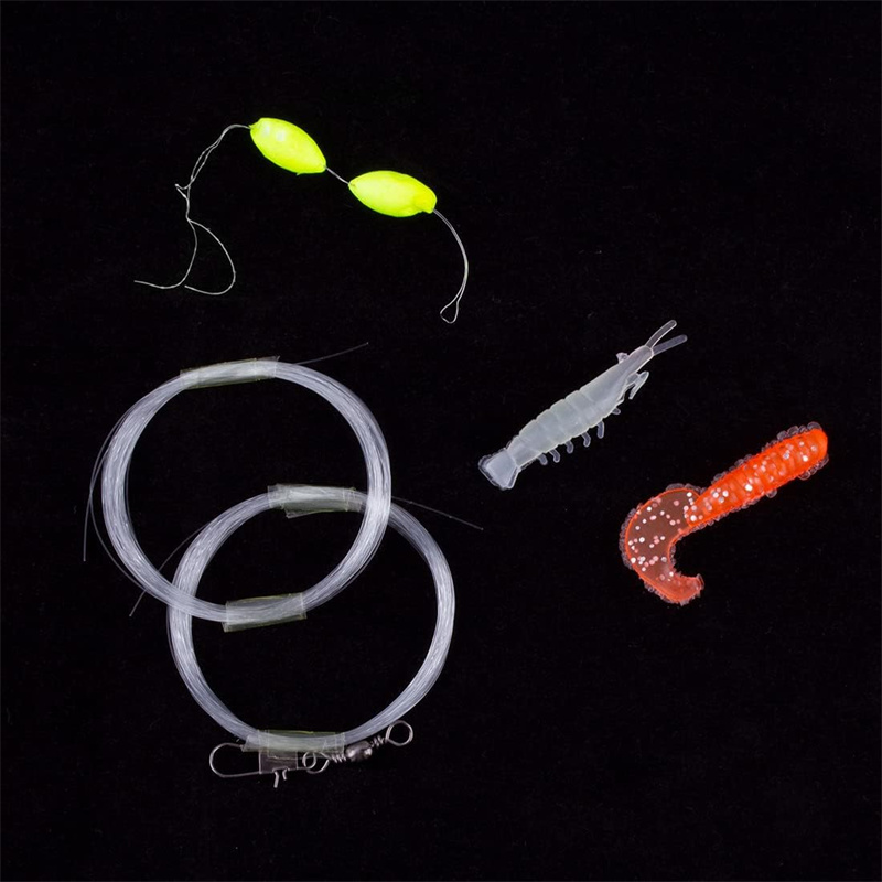 Survival Fishing Kit Basic Version Compact Fishing Kit With Fish Line Fish Hook Fish Float Bait for  Hiking Camping