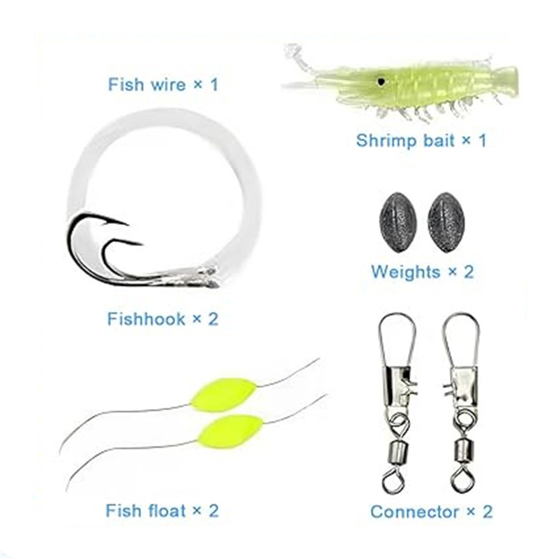 Survival Fishing Kit Basic Version Compact Fishing Kit With Fish Line Fish Hook Fish Float Bait for  Hiking Camping