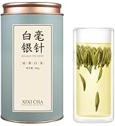 XIXICHA Silver Needle White Tea Loose Leaf Grade AAA Silver Needle Tea Premium Silver Needle Tea ...
