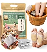 Foot Soak Herbal 20 Bags & Ginger Foot Patches 20 PCS, Deep Cleansing Foot Pads Foot Care Foot Pa...