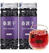 Hee Creek Dried Black Mulberries 280g/10oz No Additives Natural Wild Black Mulberry Tea Sweet Del...